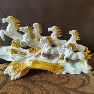 Premium Seven Horses Resin Masterpiece