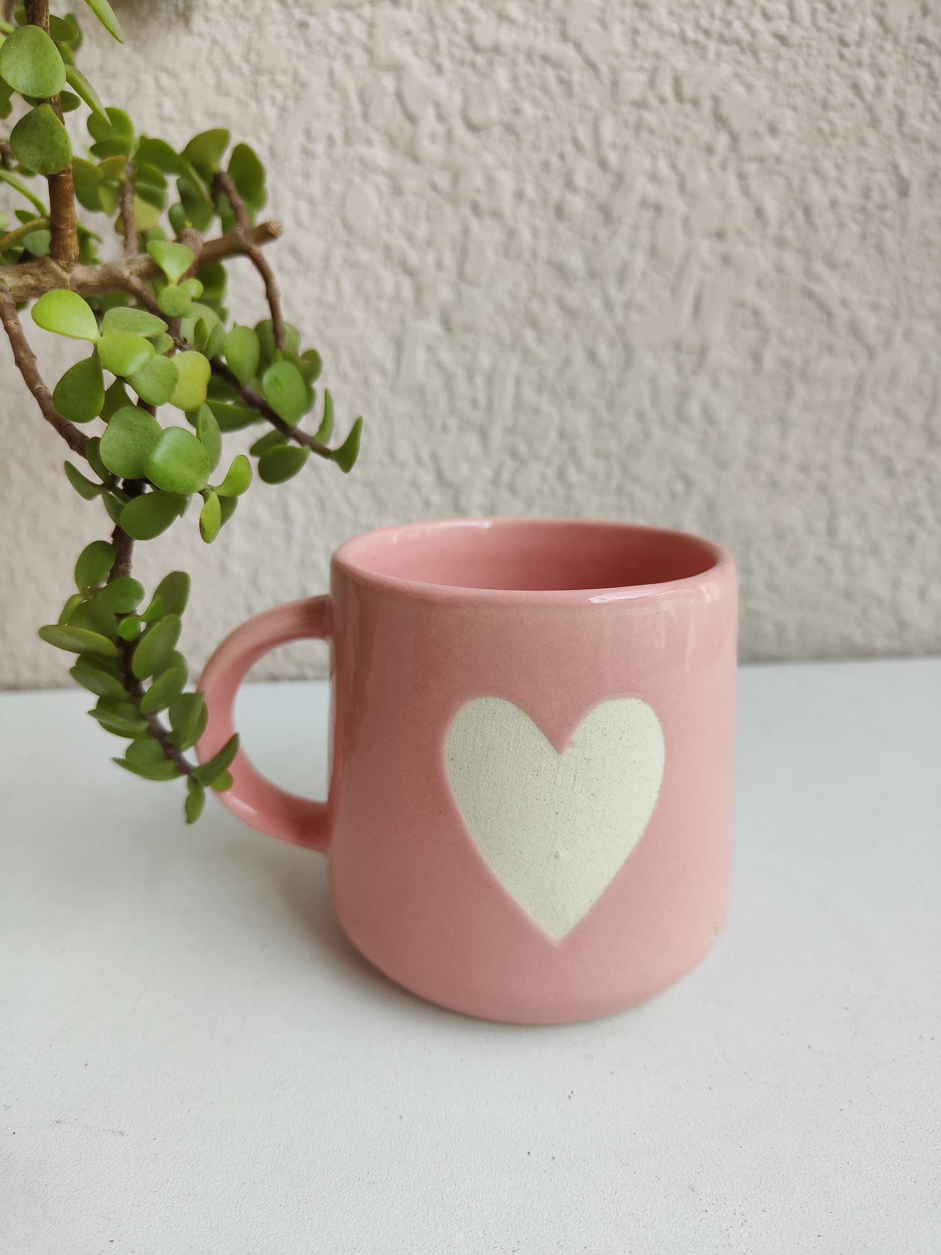 Blush Heart Ceramic Mug