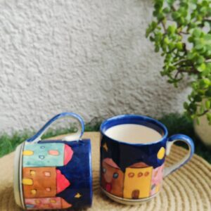 Artisan Hand Painted Mug Set