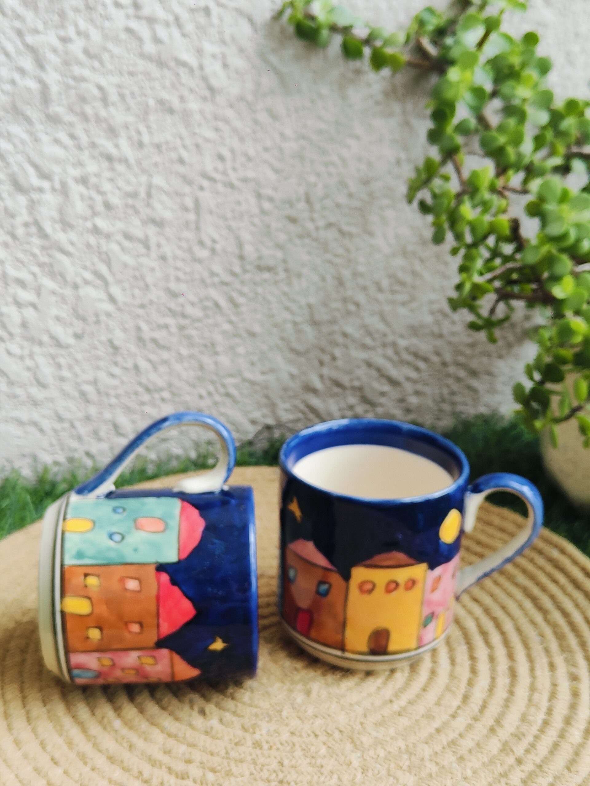 Artisan Hand Painted Mug Set