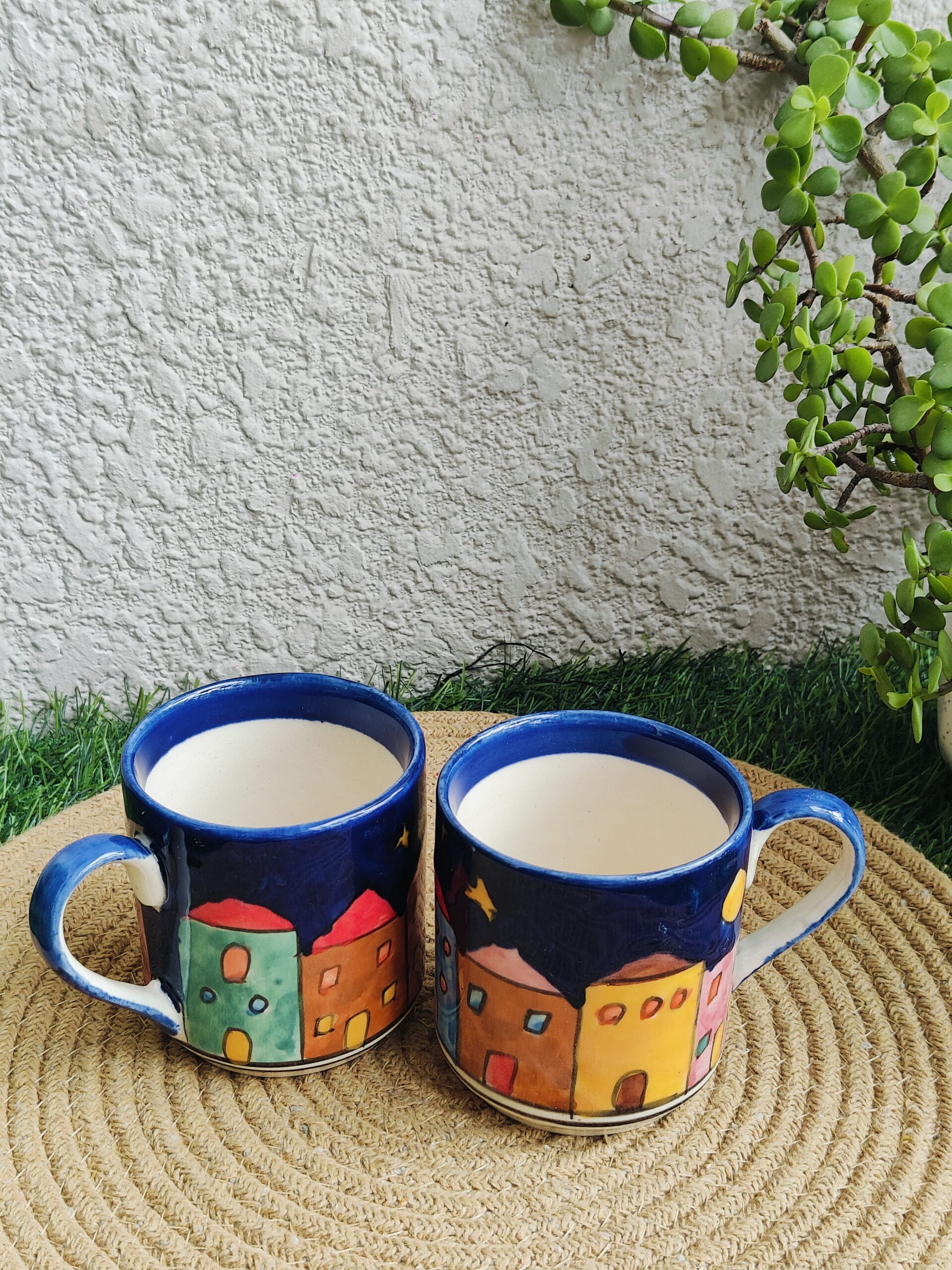 Artisan Hand Painted Mug Set - Image 3