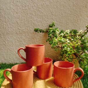 Terracotta Ember Ceramic Mug Set