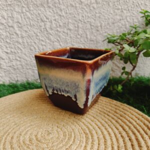 Mocha Plum Square Planter