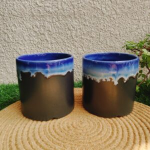 Midnight Tide Ceramic Planter