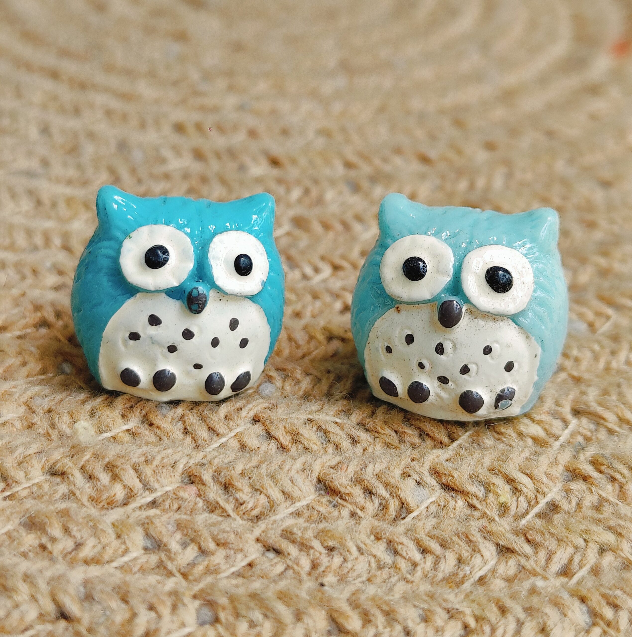 Tiny Owl Tales – Pair of Blue