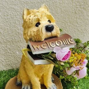 Premium Westie Dog Welcome Showpiece