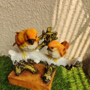 Snowy Birds Figurine