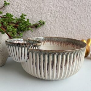 Cream Chip & Dip Bowl Large