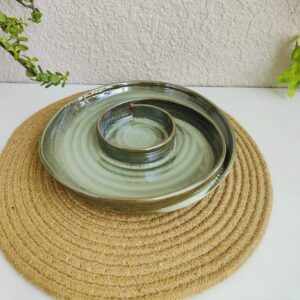 Olive Spiral Dip Platter