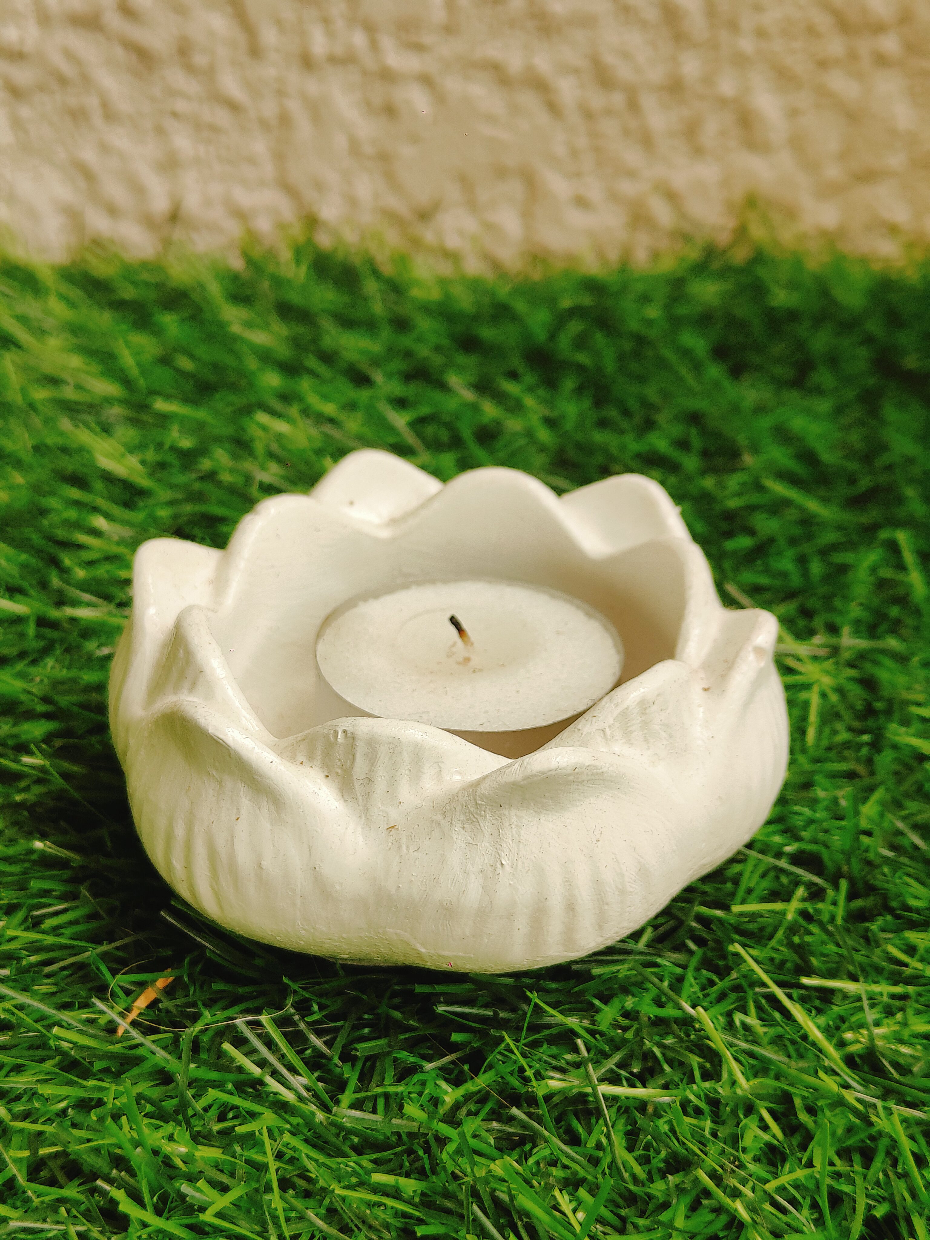 Lotus Tea Light Candle Holder - Image 3