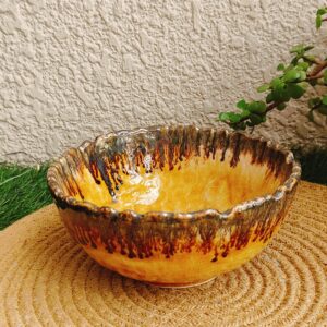 Handmade Rustic Ceramic Serving Bowl