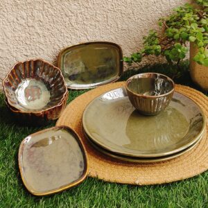 Olive Mist Studio Dinner Set of  8