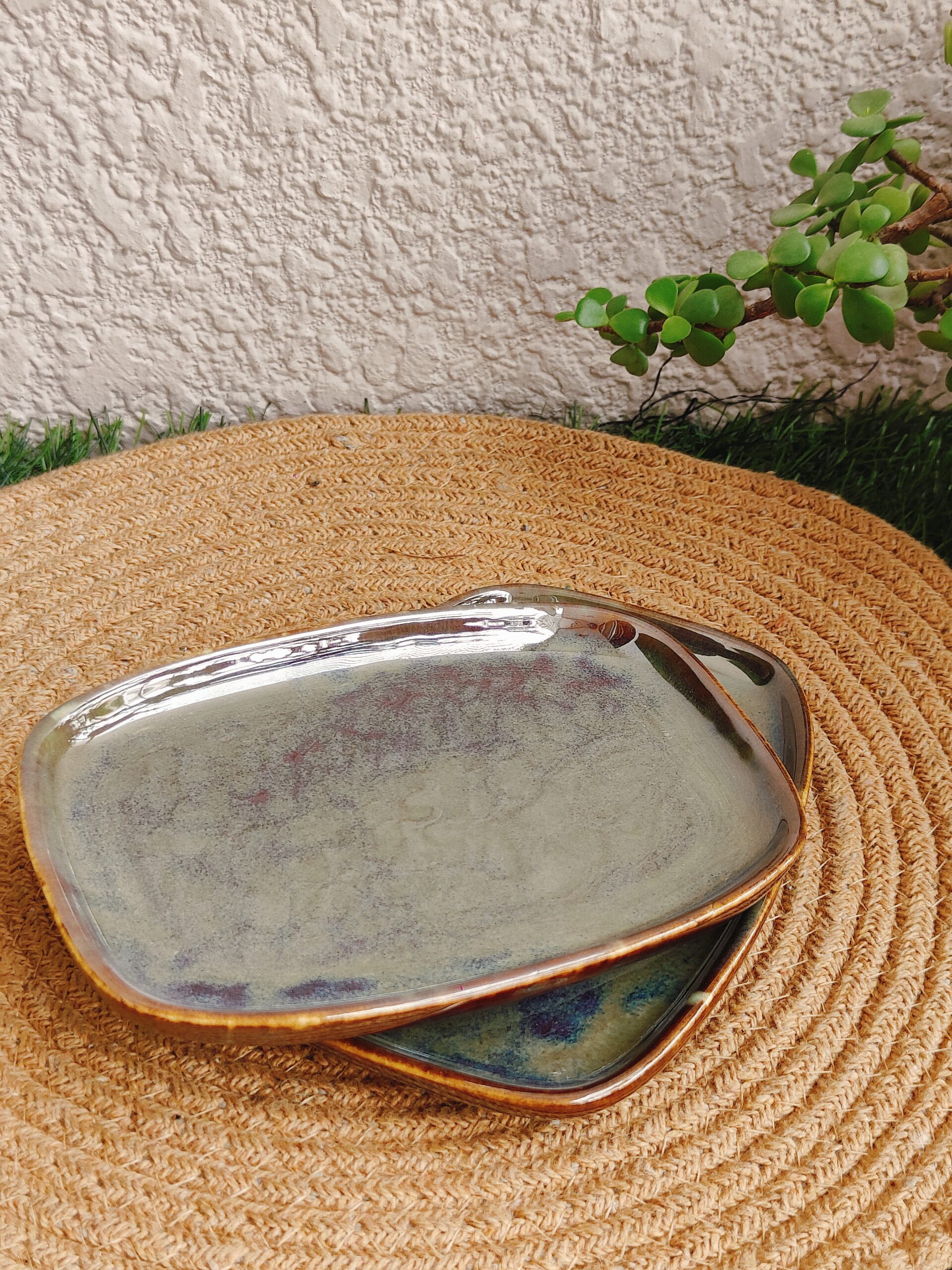 Olive Mist Studio Snack Plates | Set of 2 - Image 3