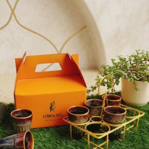 Golden Ember Kulhad Hamper | Set of 6