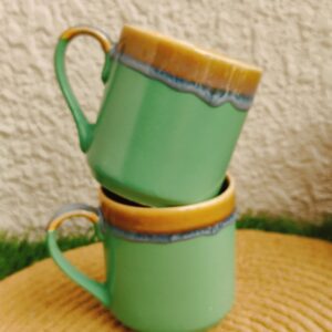 Sage Green Coffee Mug Set of 2 | 300 ml