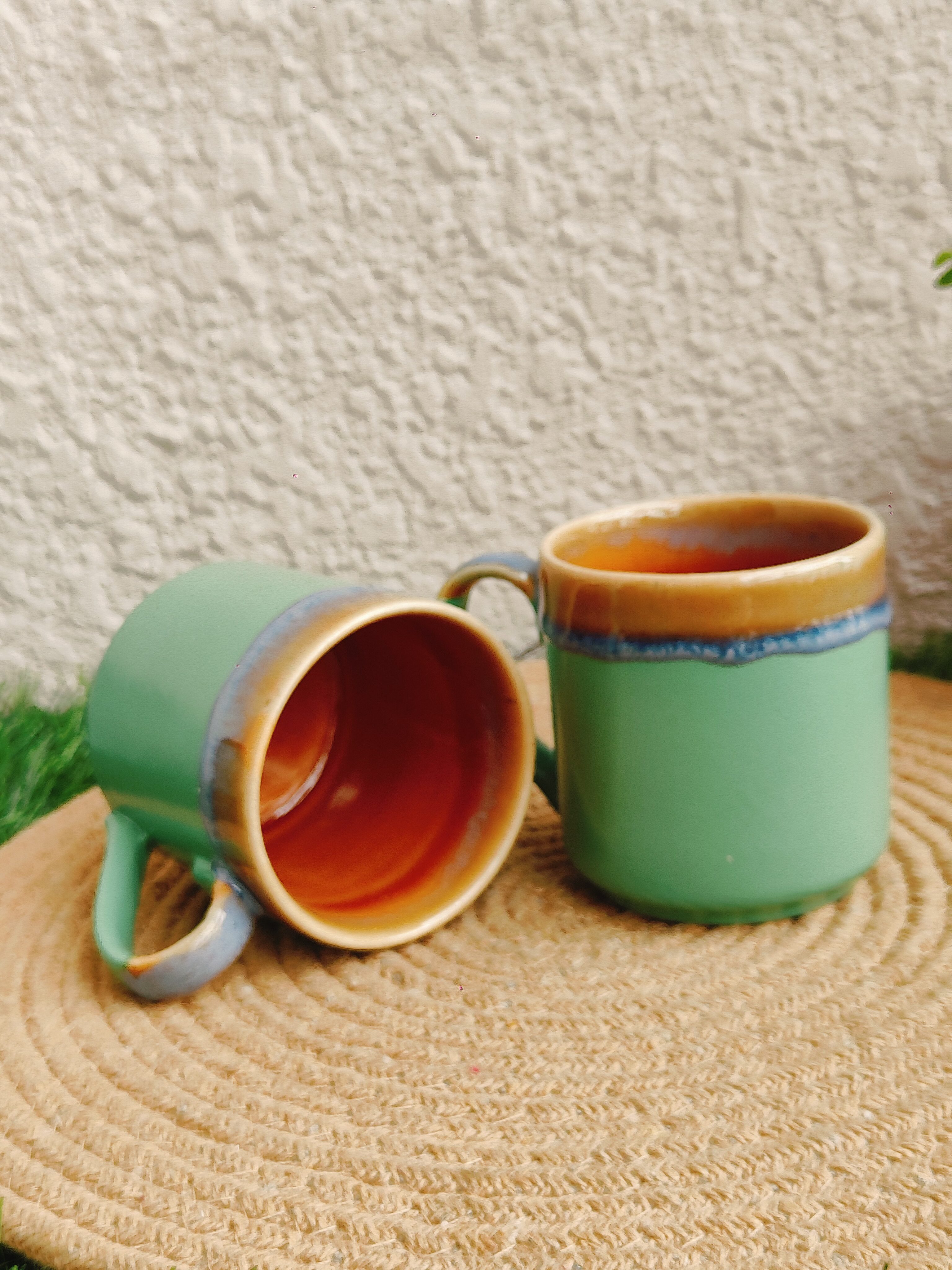 Sage Green Coffee Mug Set of 2 | 300 ml - Image 3
