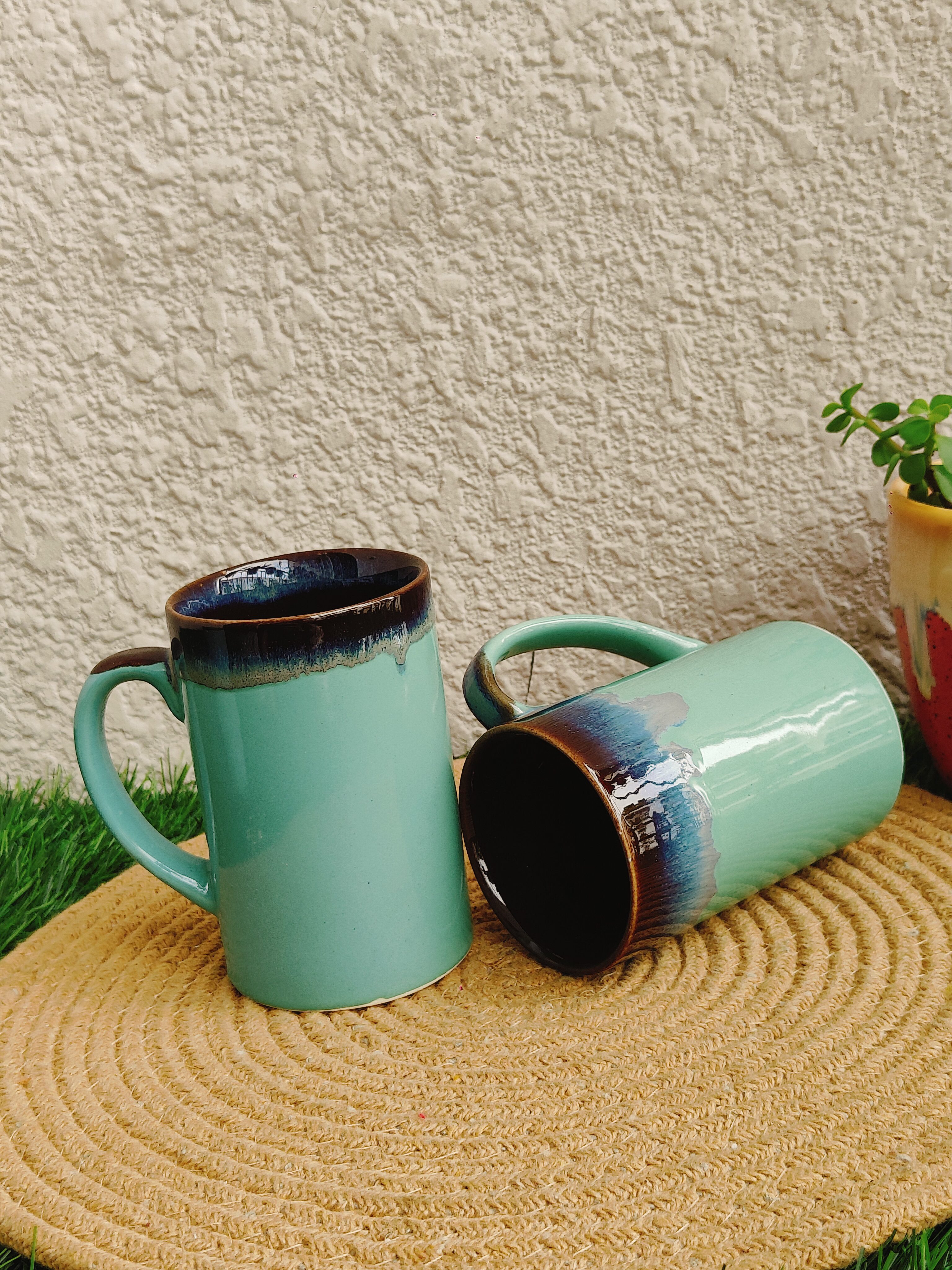 Ocean Mist Ceramic Mug Set of 2 - Image 2