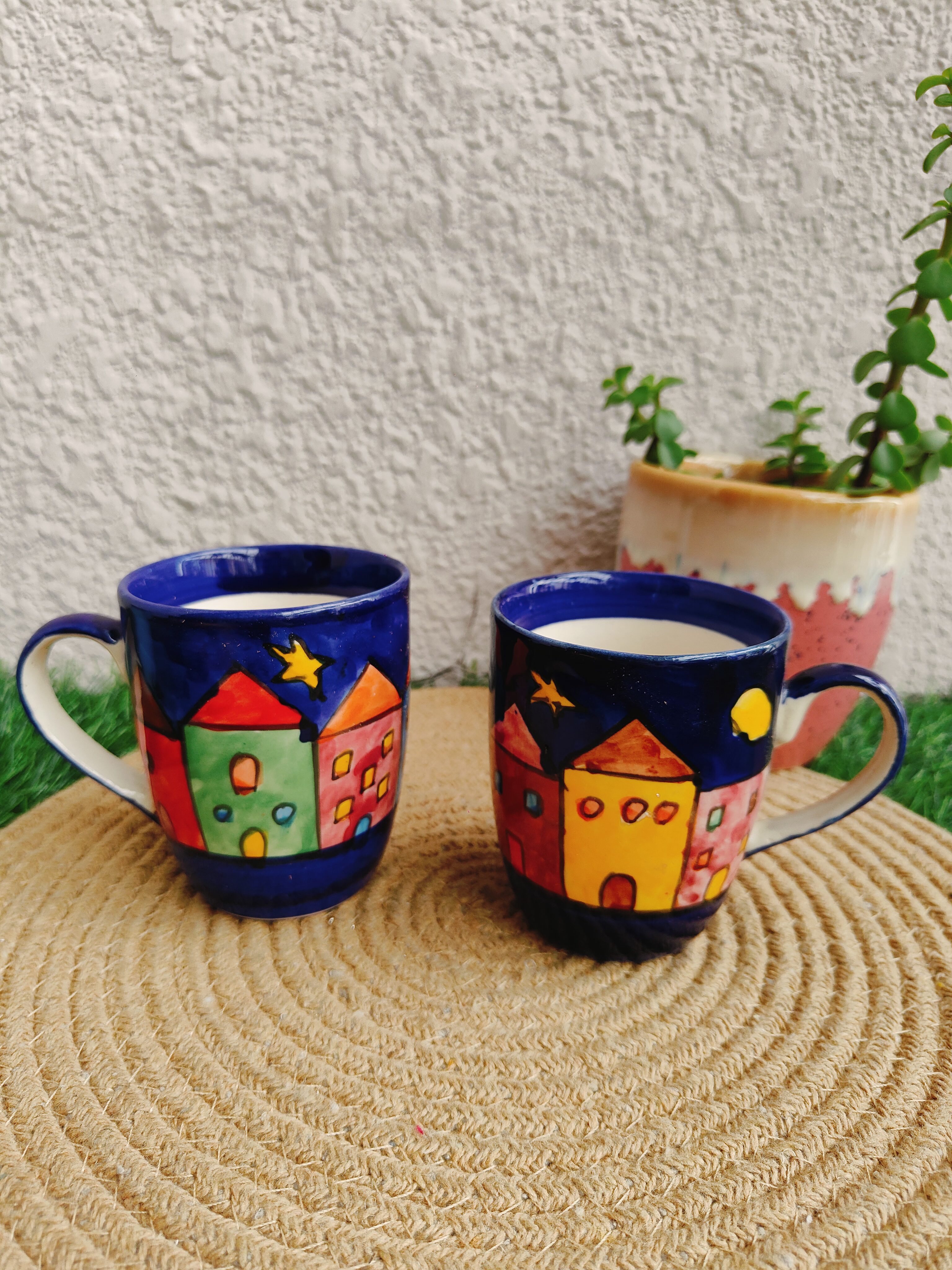 Handcrafted Coffee Mug Set of 2 - Image 4