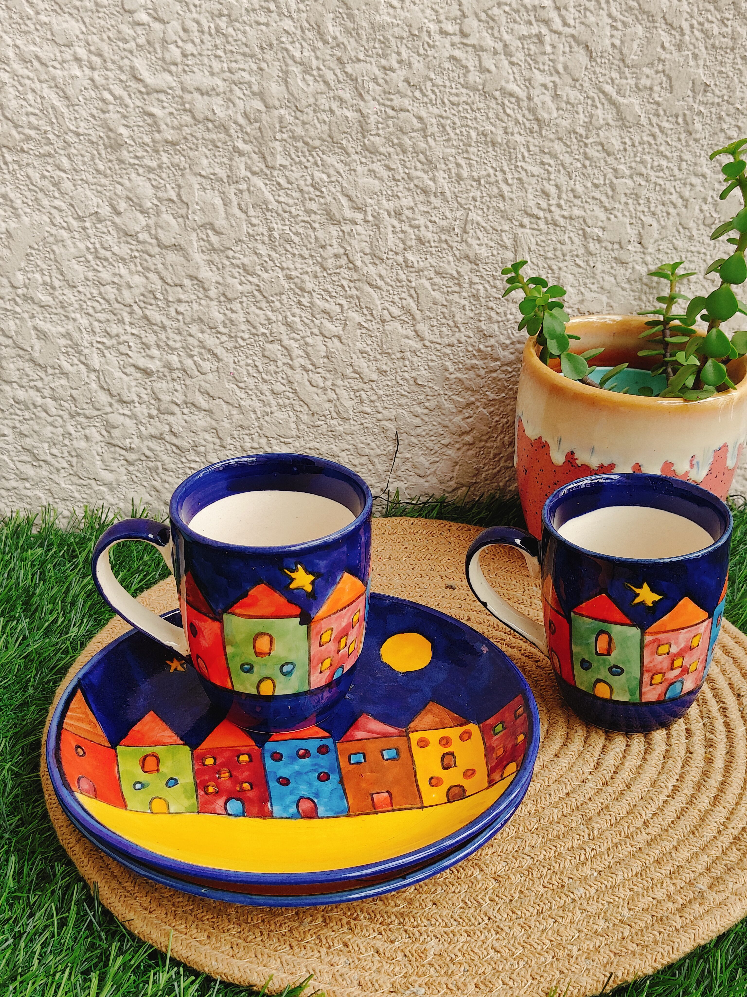 Handcrafted Coffee Mug Set of 2 - Image 3