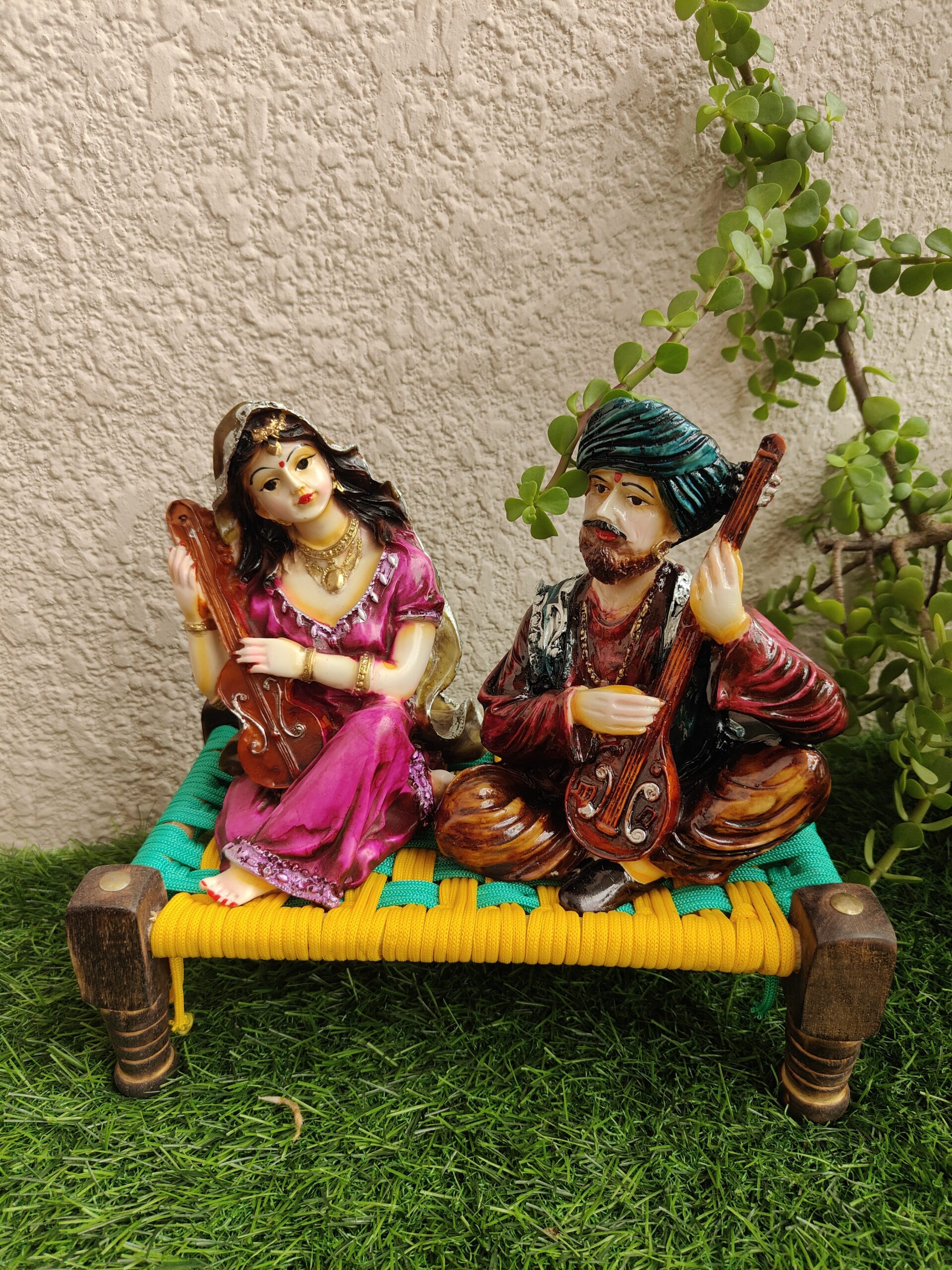 Rajasthani Rose Mini Khat Decor