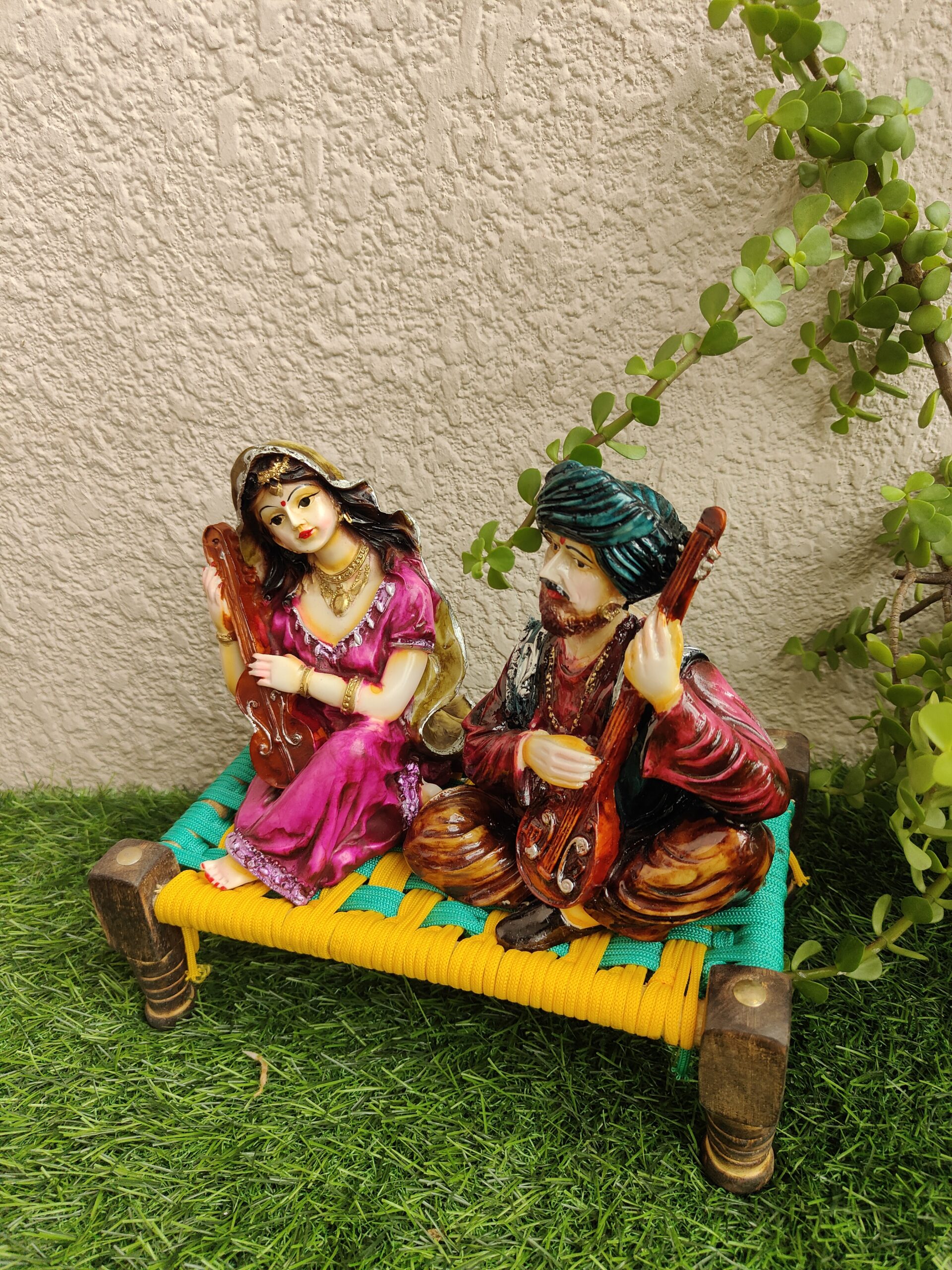 Rajasthani Rose Mini Khat Decor - Image 2