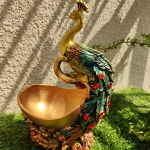 Luxury Peacock Resin Decor